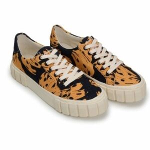 NEW FARM Rio Platform Sneaker Banana Carmelada Canvas Yellow Size EU 40 or US 9